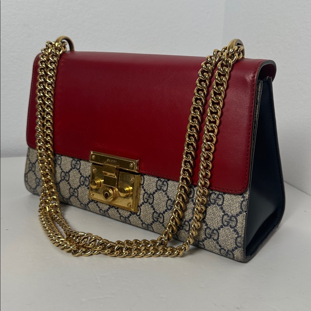 💯Authentic Gucci Padlock GG Supreme chain shoulder bag🍀 - Picture 16 of 16